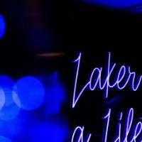 Laker for a Lifetime neon sign